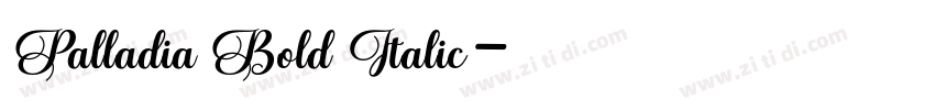 Palladia Bold Italic字体转换